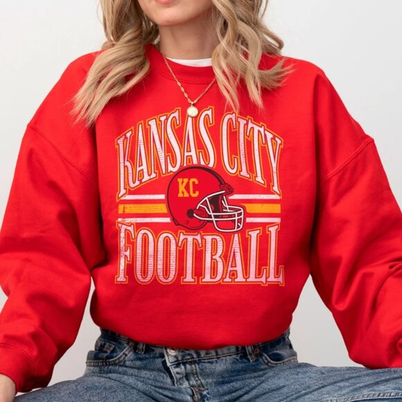 Kansas City Chiefs Sweatshirt, KC Chiefs Kansas City Chiefs Football Shirt - Picture 1 of 2